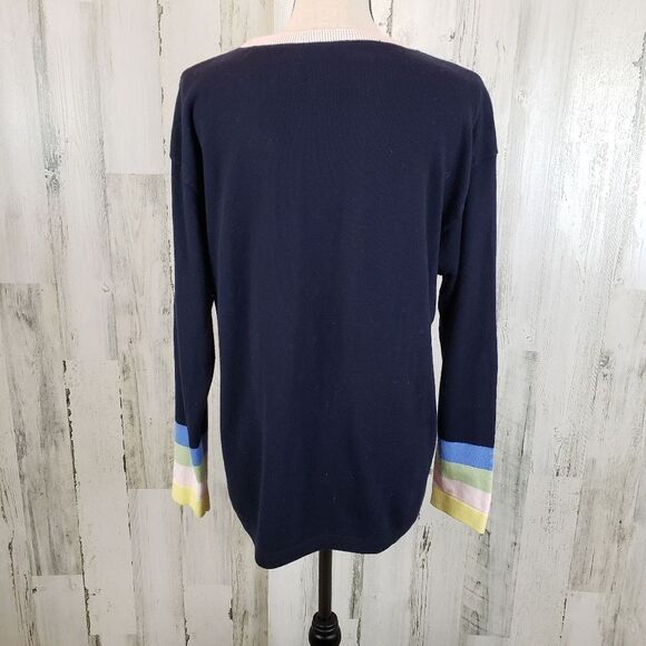 Talbots Side Striped Sweater Sz M - Picture 4 of 6